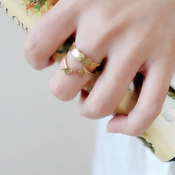 Creema 秋季限定福袋 ☆ Ayame Goriki 佩戴的流行免費戒指 2 件套 第2張的照片