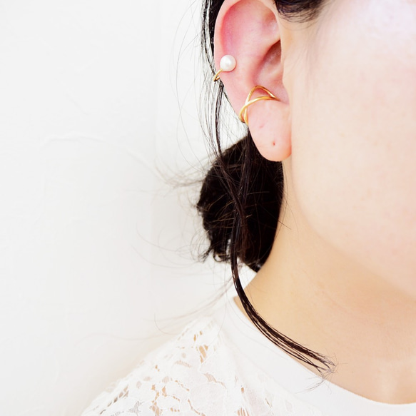 18KGP (K18) Infinity Ear Cuff（金色）[特色] [再次上架 10 次以上] 第8張的照片