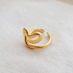 18KGP TUBE HEART RING 第8張的照片