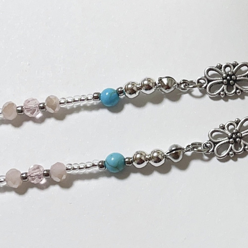 ♪❤️ ターコイズ　タッセル　マスクチェーン　メガネチェーン タッセル付き マスクチェーン マスク ストラップ メガネチェーン