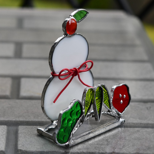 ステンドグラス 鏡餅 松竹梅 お正月 その他インテリア雑貨 もえくる