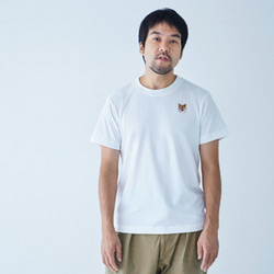 TEE SHIRT SMILE PATCH WHITE for MAN 第1張的照片