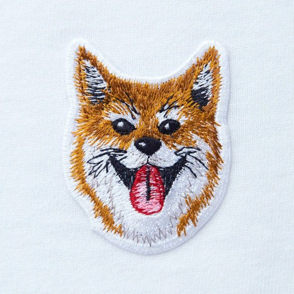 TEE SHIRT SMILE PATCH WHITE for MAN 4枚目の画像