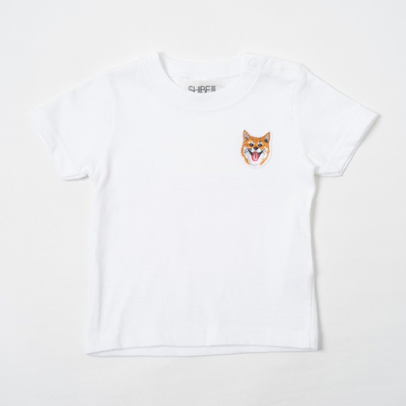 TEE SHIRT SMILE PATCH for BABY (WHITE) 第1張的照片