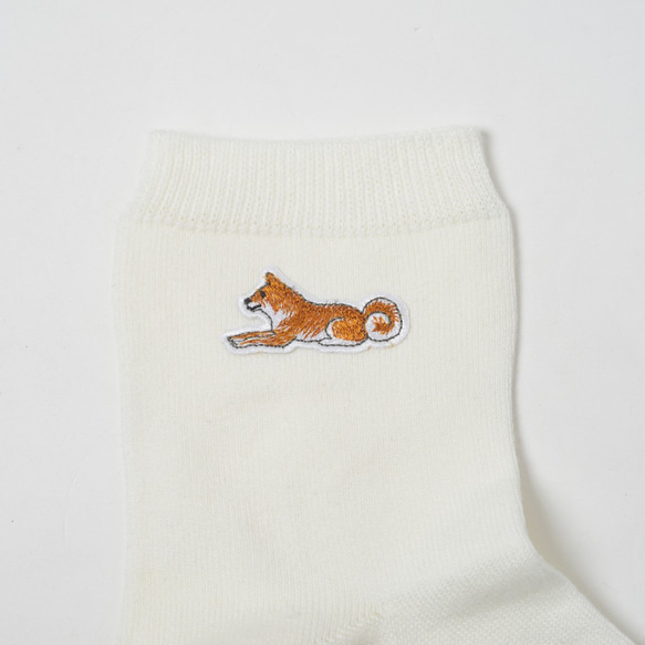 SHORT SOCKS SPHINX PATCH for WOMAN (WHITE) 2枚目の画像