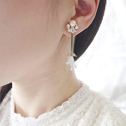 &lt;Resale x3&gt;珠寶不對稱設計耳環 第2張的照片