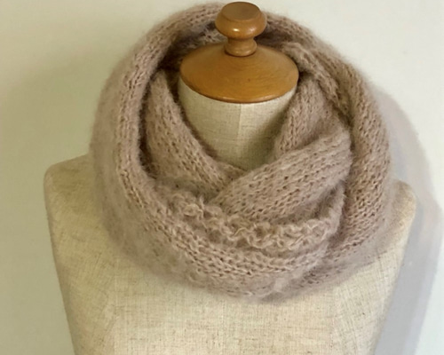 ベージュ色のスヌード、一点物 スヌード atsuko 通販 6117836｜Creema