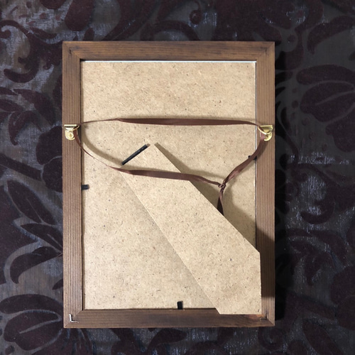 和 書道作品 フレーム付き毛筆一点物和モダン 逢】書道 フレーム付き＊ 行書 ＊ 手書き ＊ silver metallic墨＊和