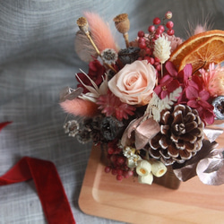 『母親節 creema無齡少女心』莓紅玫瑰桌上擺飾花～美女與野獸 迪士尼玻璃盅 不凋花情人節 生日禮物 第1張的照片