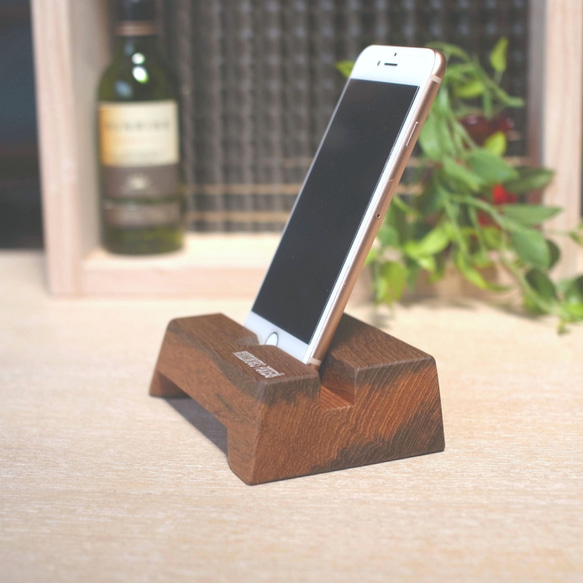 スマホスピーカー　Teak　Heart（チーク ハート）　アンモナイツmini　iphone 2枚目の画像