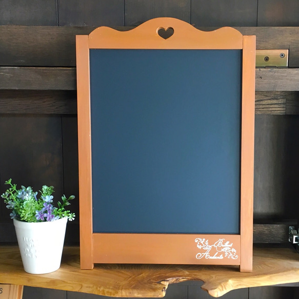 ブラックボード　１枚　木枠 ブラックボード1枚木枠