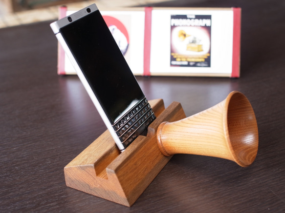 ホーン型スマホスピーカー　PC型　iphone 3枚目の画像
