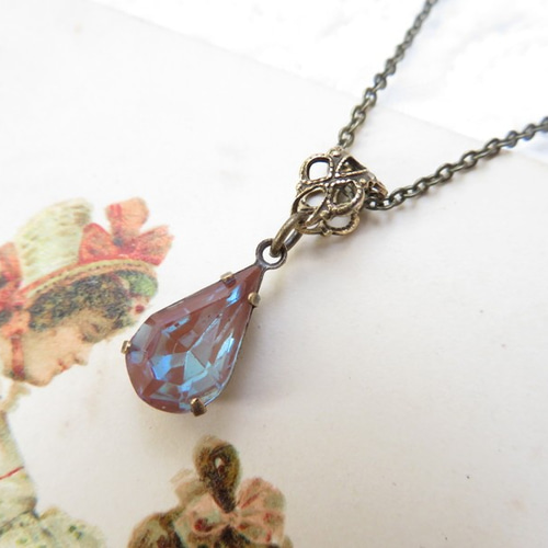 ヴィンテージサフィレット・カットドロップネックレス ネックレス  