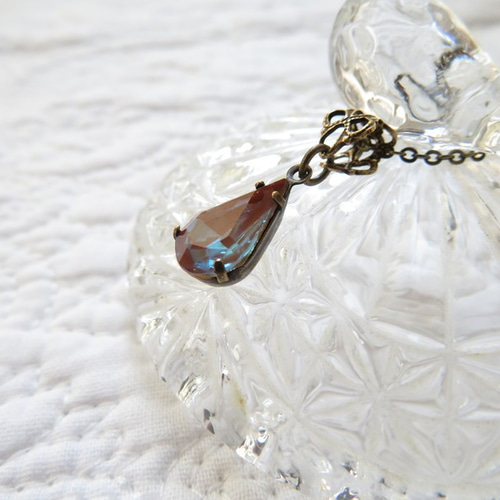 ヴィンテージサフィレット・カットドロップネックレス ネックレス  