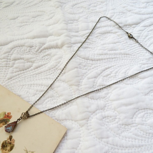 ヴィンテージサフィレット・カットドロップネックレス ネックレス  