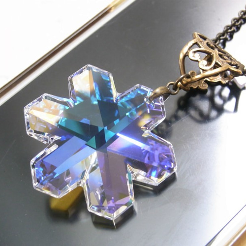 ヴィンテージスワロフスキー ネイビー ブルー キラキラ 大人