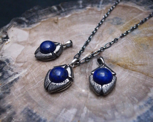 ラピスラズリペンダント　【ピラミッド】 0_3f51212ca189fd103d62614b895d