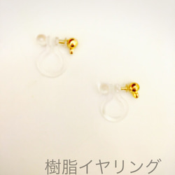 再販♡ガラスドームかすみ草オレンジ 3枚目の画像