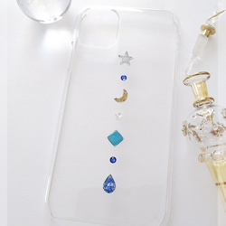 MOON&STAR SWAROVSKI　全機種対応　スマホケース 1枚目の画像