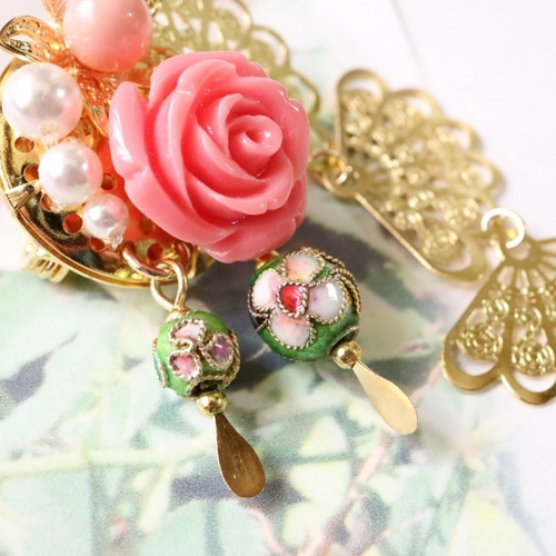 卓文君＊中国 中華 歴史 伝説 幻想 ファンタジー 花 薔薇 バラ 扇 七宝 