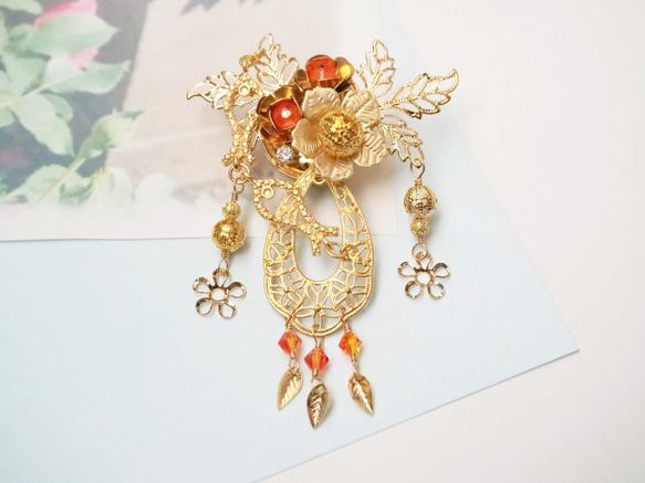 沈魚美人＊西施 中国 中華 歴史 伝説 幻想 ファンタジー 魚 さかな 花