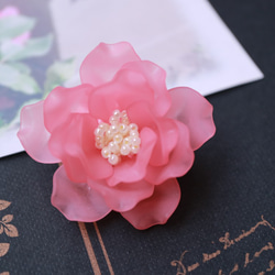 玫瑰胸針(伊麗莎白女王)*Rose Rose Single Bloom Flower Corsage Light Elegant 第1張的照片