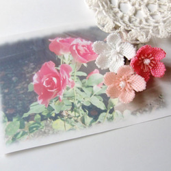 夾竹桃のブローチ（ピンク）＊一重咲き きょうちくとう キョウチクトウ 花 フラワー 夏 梅雨 繊細 上品 個性的 7枚目の画像