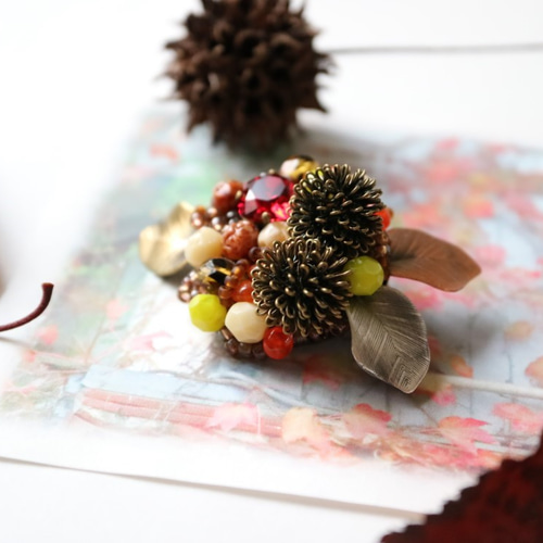 ファーリー リス（シルバー製） * vintage squirrel ♡ 木の実あつめの