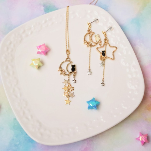 週末セール ネックレス 猫 cat スタージュエリー ガール 美品