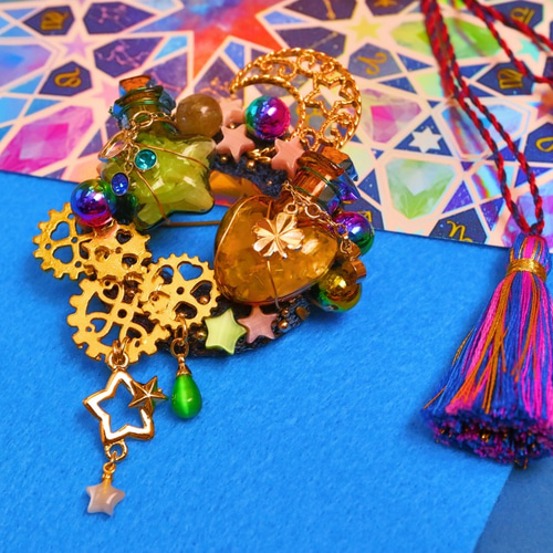 189.天然石シトリンチャーム