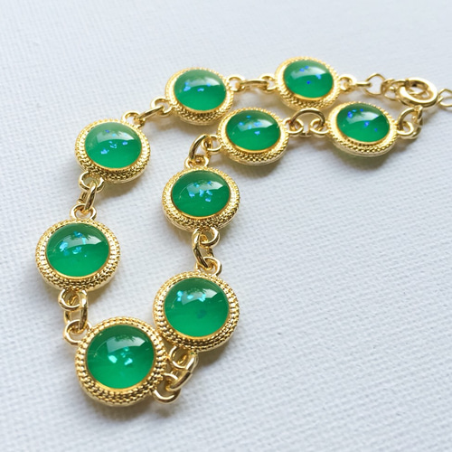 温度で色が変わる翡翠色のブレスレット ブレスレット 響 通販