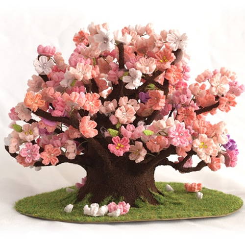 つまみ細工 桜の木 その他インテリア雑貨 ももさづは 通販 つまみ細工 桜の木 その他インテリア雑貨 ももさづは 通販