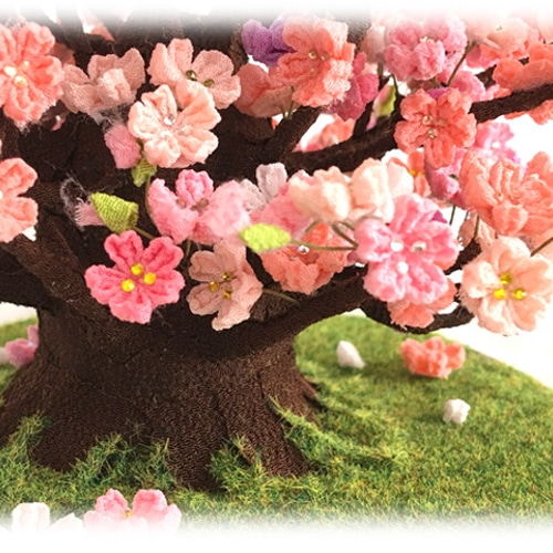つまみ細工 桜の木 その他インテリア雑貨 ももさづは 通販 つまみ細工 桜の木 その他インテリア雑貨 ももさづは 通販