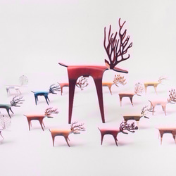 PLEASANT |ステンレス鋼Kuailuギフトカードディアカードステンレススチール - ステンレス製3次元鹿の装飾品ギフトカ 7枚目の画像