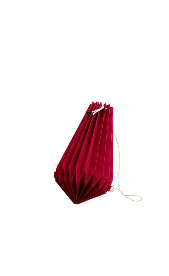 Orika No.1 摺紙包 ｜紅色｜- 全手工製作 束口包 後背包 第4張的照片