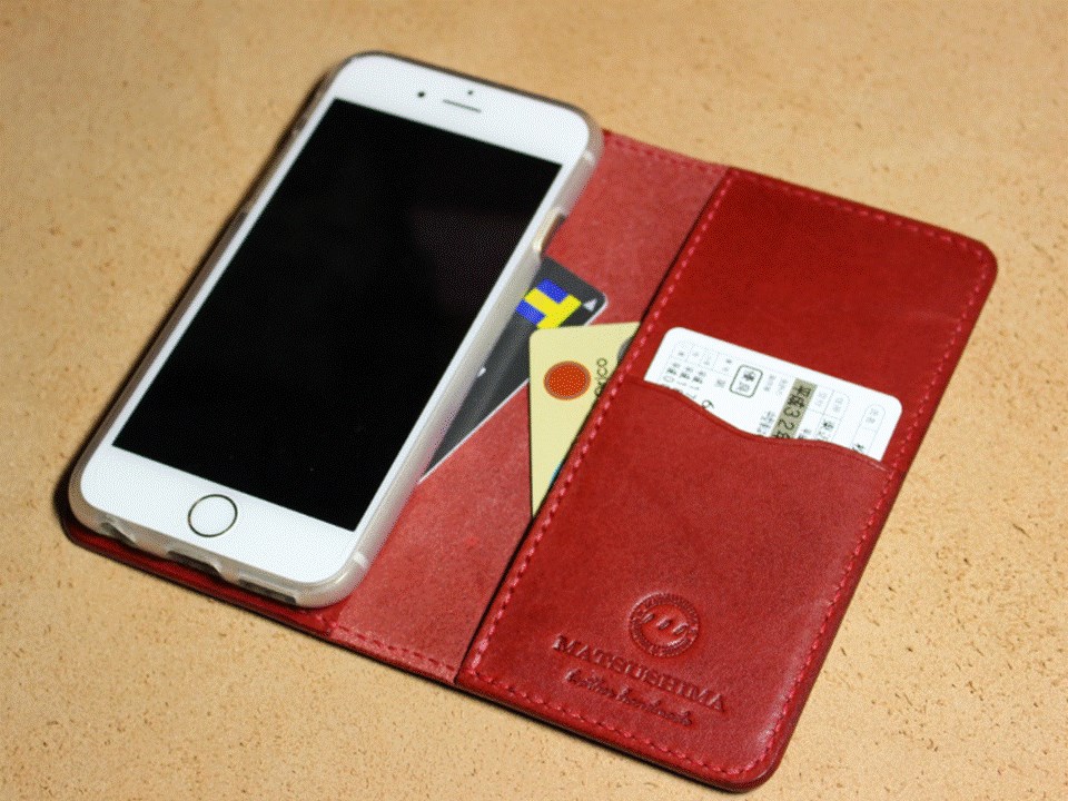 左ききiPhoneSE2、８用・全機種製作可、13.12.mini.pro手帳型スマホケース・栃木レザー社製牛革・総手縫