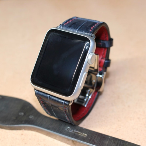 Apple Watch（アップルウォッチ）44㎜用ベルト.40㎜サイズも製作可