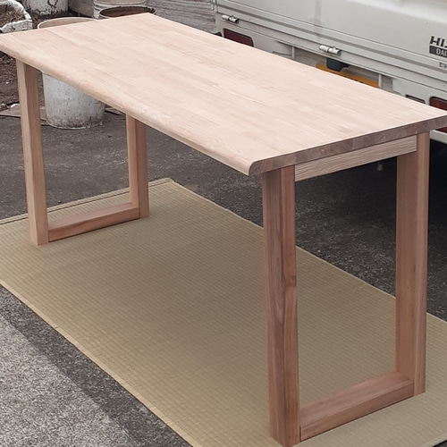タモ材の机　テーブル タモ テーブル［TAMO-TABLE］：ダイニングテーブル専門店［木蔵］