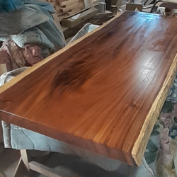 希少！ブビンガの一枚板テーブル【送料込み】 ローテーブル・リビング