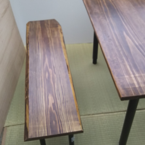 インダストリアル風 テーブル ベンチ ウォールナット アイアン  