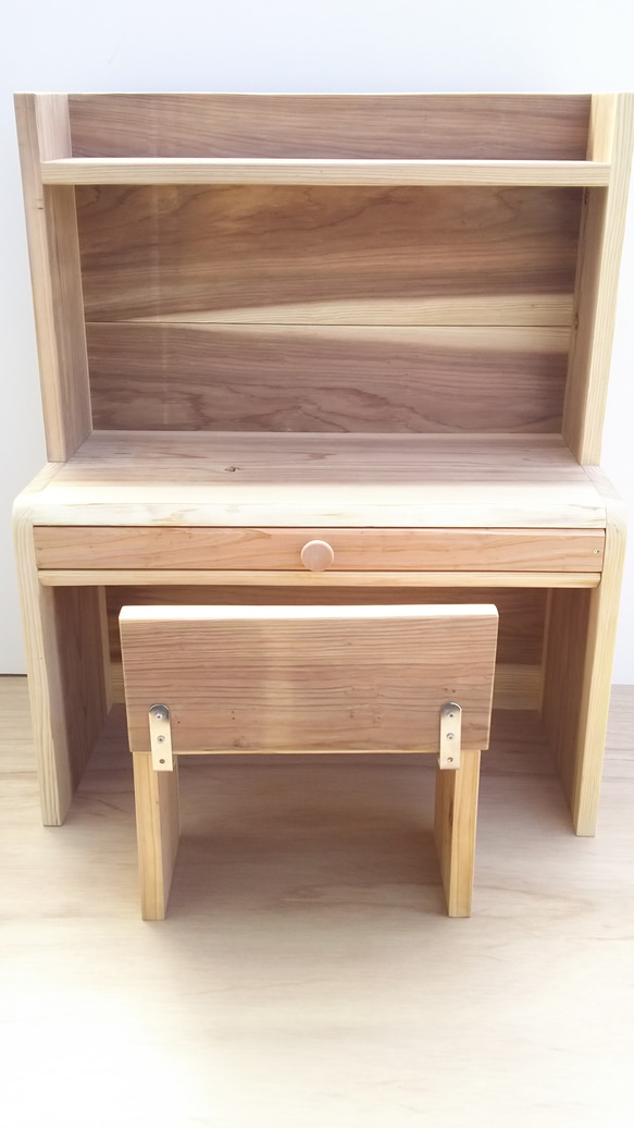 キッズ用 お絵描き机椅子 お勉強机椅子 総無垢 食器・家具 はなはな  