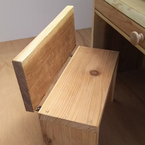 キッズ用 お絵描き机椅子 お勉強机椅子 総無垢 食器・家具 はなはな  