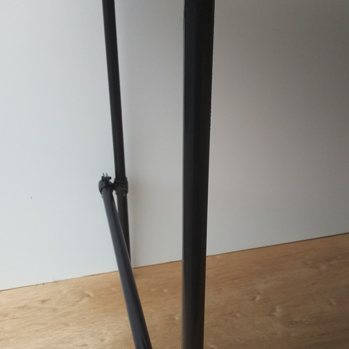 インダストリアル風 テーブル ウォールナット 鉄パイプ 四脚  