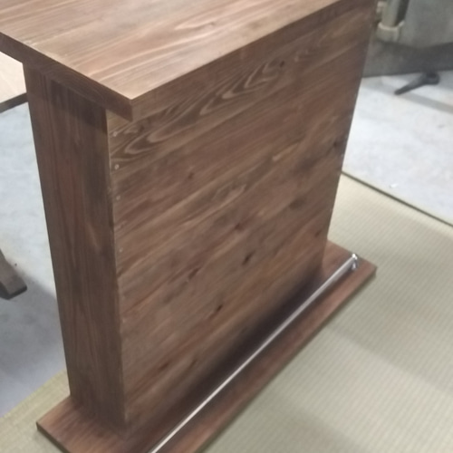 カウンターテーブル レジ台 ウォールナット テーブル ローテーブル  