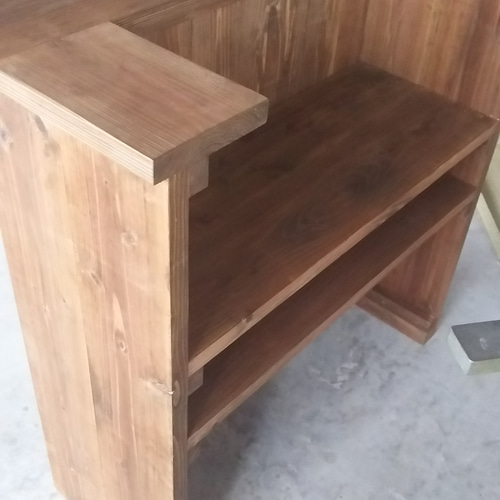 カウンターテーブル ウォールナット バーテーブル レジ台