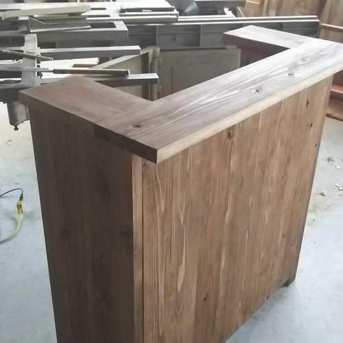 カウンターテーブル ウォールナット バーテーブル レジ台