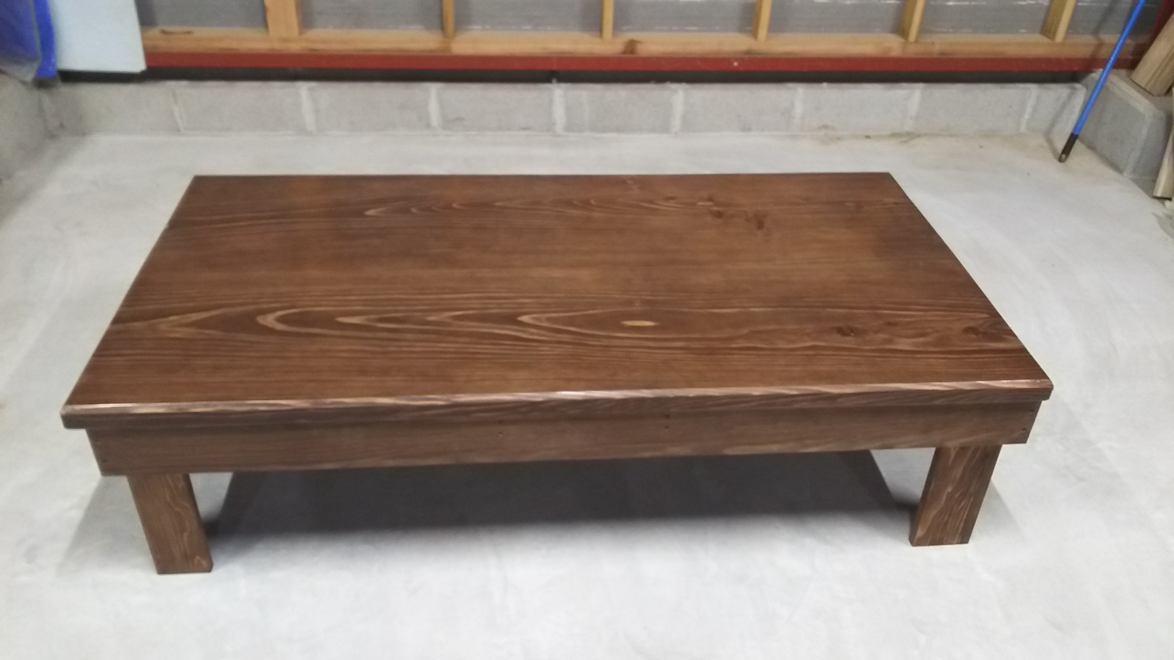 ローテーブル こたつ テーブル 幅広 二枚板 総無垢 ニス