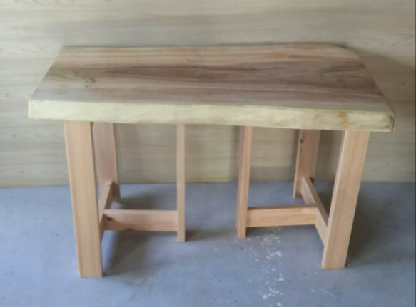 楠の木 ダイニングテーブル テーブル 座卓 桐油 一枚板 1枚目の画像
