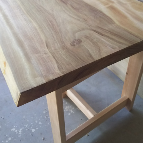 # 752 ■　楠　クス　テーブル　ローテーブル　ダイニング　座卓　一枚板 1451-1.jpg