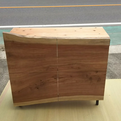 サイズオーダー可！●パタパタ収納棚●ナチュラルブラウン天然木無垢材●受注製作 送料がかなり安くなりました！サイズオーダー可！○パタパタ収納棚